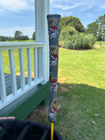 Grey Golfing Bully Alignment Stick Cover