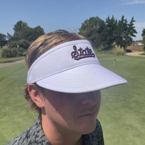 Ahead white visor script