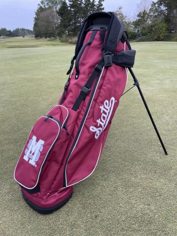 Ping Custom Hoofer Lite Maroon with M over S/State Script