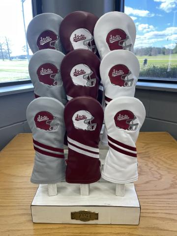 AM&E Maroon Driver Football Helmet