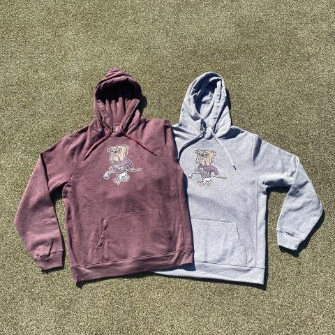 L2 Sweatshirt Hoodie Maroon Golfing Bully