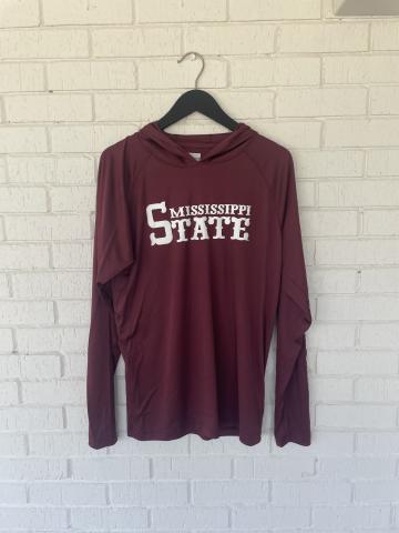 Columbia Maroon TT Hoodie 85 logo